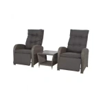 Loungeset Duoset Melia 2 verstelbare stoelen + tafel van Lesli Living