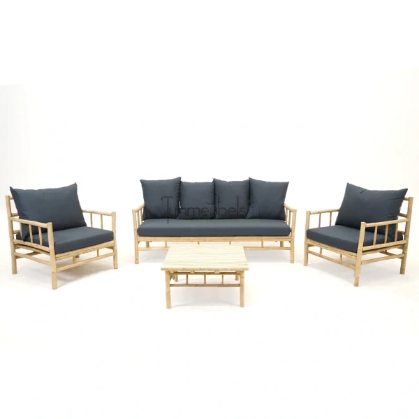 Loungeset Vita Bamboo 4 delig - naturel