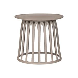 WOOOD Outdoor Bijzettafel Boy 50cm - Taupe - Rond