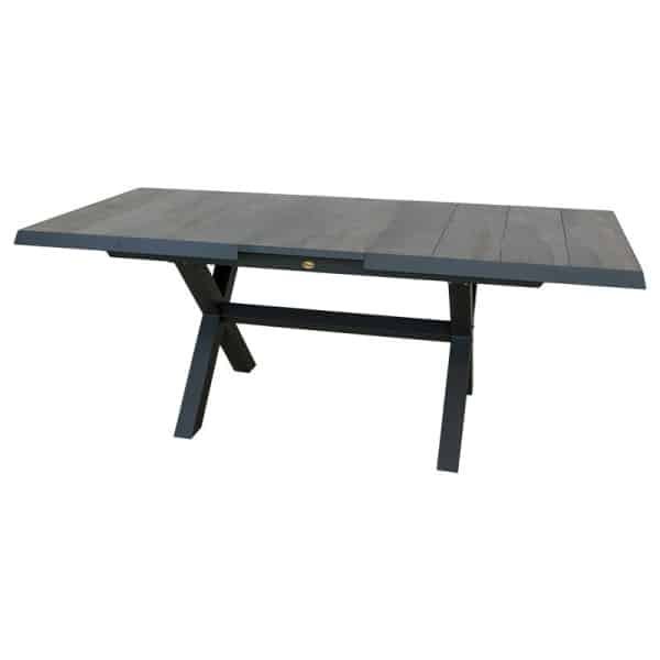 Blue Valley uitschuifbare dining tafel midnight grey L 163 - 203 x D 93 x H 76.5 cm Oosterik Home - Oosterik home