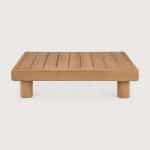 Ethnicraft Outdoor Salontafel Monocle Teakhout, 83 x 83cm - Naturel - Vierkant