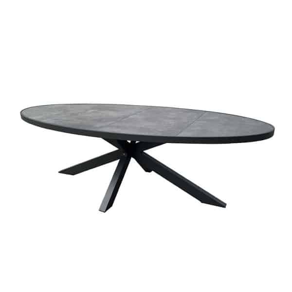 Foxton dining tafel ovaal midnight grey 241 x 116 cm Oosterik Home - Oosterik home