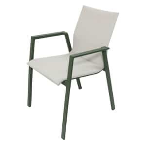 Genesee stapelstoel forest green off white Oosterik Home - Oosterik home