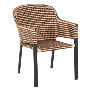 Hartman Tuinstoel 'Kelly' Wicker, kleur Rood