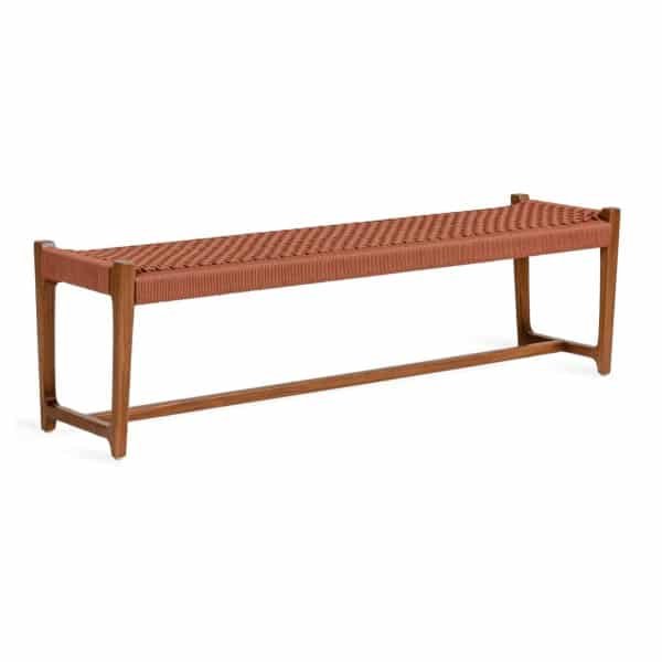 Jesper Home Bankje 'Kuwana' Amber Teakhout, 160cm, kleur Cinnamon