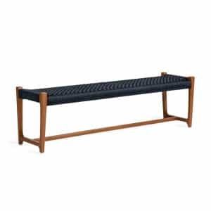 Jesper Home Bankje 'Kuwana' Amber Teakhout, kleur Indigo