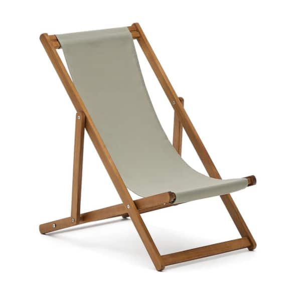 Kave Home Kinder Strandstoel 'Adredna' Acaciahout, kleur Groen