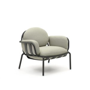 Kave Home Outdoor Fauteuil 'Joncols' kleur Beige/Grijs