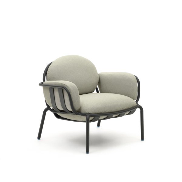 Kave Home Outdoor Fauteuil 'Joncols' kleur Beige/Grijs