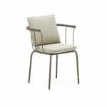 Kave Home Tuinstoel 'Salguer' Gevlochten touw en staal, kleur Beige