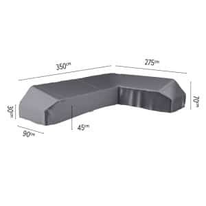 Loungeset platformhoes rechts 350x275x90xH30/45/70 cm AeroCover - Aerocover