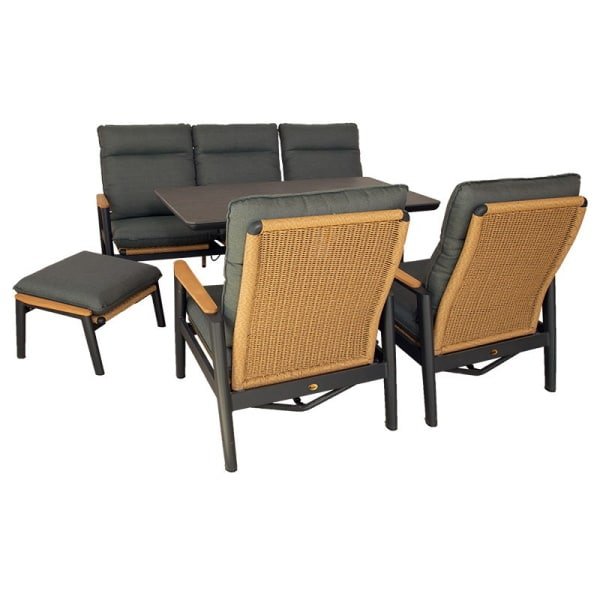 Louviers lounge set midnight grey Oosterik Home - Oosterik home