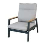 Merino lounge stoel midnight grey sunny creme Oosterik Home - Oosterik home