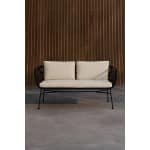 Nohr 3-zits Tuinbank Marison Rattan, 140cm - Zwart