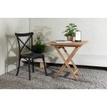 Nohr Inklapbare Bistrotafel Amberia Teakhout, 70 x 70cm - Naturel - Vierkant