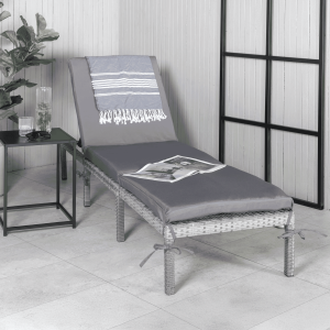 Nohr Ligbed 'Tyke' Wicker, kleur Grijs