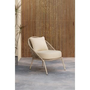 Nohr Loungestoel 'Karlene' kleur Beige