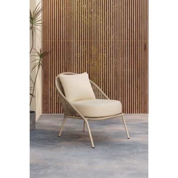 Nohr Loungestoel 'Karlene' kleur Beige