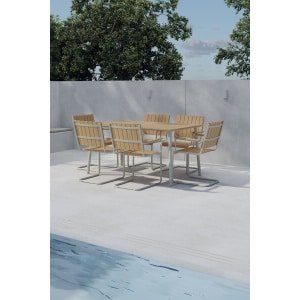 Nohr Outdoor Diningset Shayvonne - Beige/Naturel