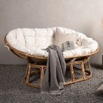 Nohr Outdoor Loveseat 'Larhonda' Rotan, kleur Off White