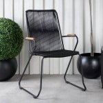 Nohr Tuinstoel 'Catheryne' kleur Zwart