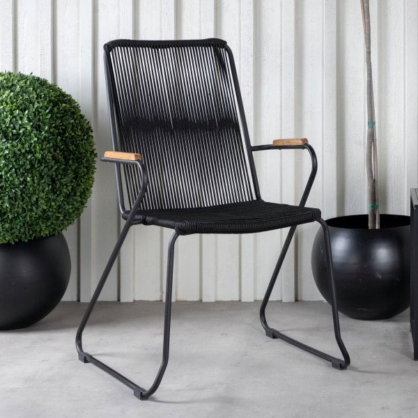 Nohr Tuinstoel 'Catheryne' kleur Zwart