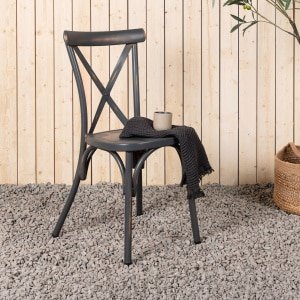 Nohr Tuinstoel 'Lurdes' kleur Donkergrijs