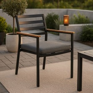 Nohr Tuinstoel 'Markeia' kleur Zwart