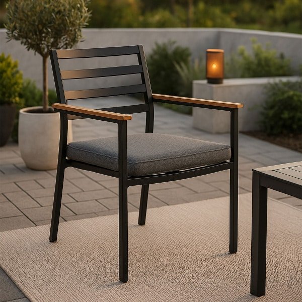 Nohr Tuinstoel 'Markeia' kleur Zwart