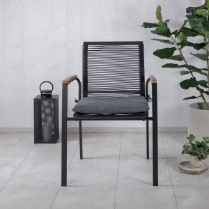 Nohr Tuinstoel 'Marye' kleur Zwart