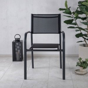 Nohr Tuinstoel 'Vaishali' kleur Zwart