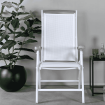 Nohr Verstelbare Tuinstoel 'Candise' kleur Wit