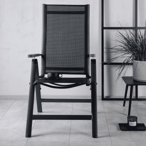 Nohr Verstelbare Tuinstoel 'Candise' kleur Zwart