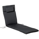 Outsunny ligbed, luxe loungebed met hoofdkussen, weerbestendig, eenvoudig te verstellen, 200 x 65 x 30-80 cm, katoenvezel en polyester | Aosom.nl