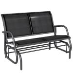 Outsunny schommelbank, comfortabele tuinschommel, weerbestendig met metalen frame, voor 2 personen, 150 x 100 x 150 cm, grijs | Aosom.nl