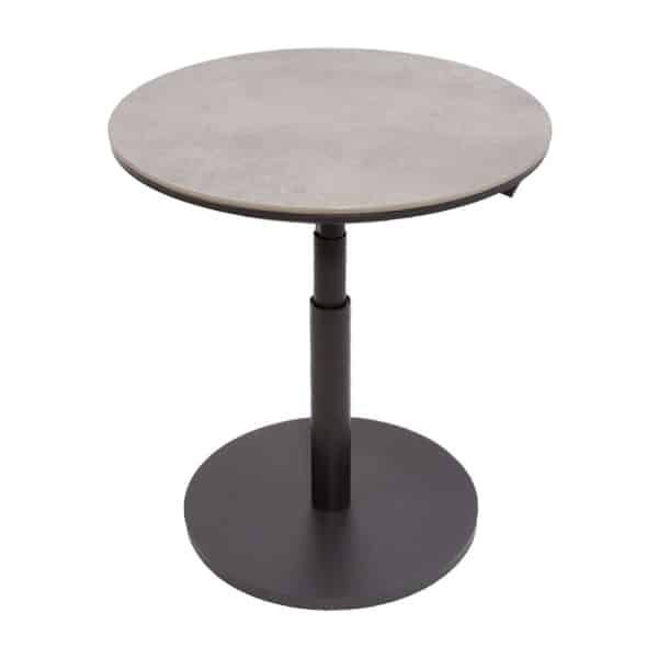 Padroni verstelbare bijzettafel midnight grey keramiek dia. 59 cm Oosterik Home - Oosterik home