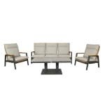 Qopps Yvori loungeset met Rubli up down tuintafel