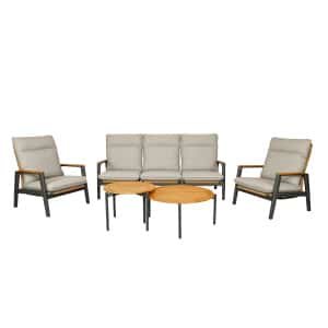 Qopps Yvori loungeset met chiva koffietafeltjes