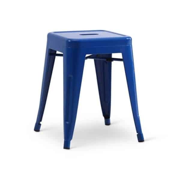 Stapelkruk Hamburg metalen kruk Blauw