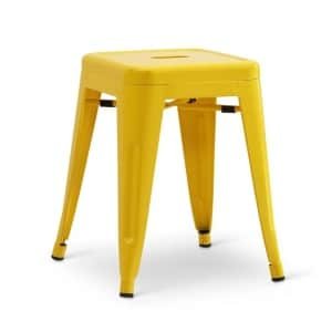 Stapelkruk Hamburg metalen kruk Geel
