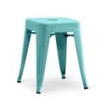 Stapelkruk Hamburg metalen kruk Mintgroen