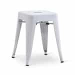 Stapelkruk Hamburg metalen kruk Wit