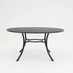Tafel basic strekmetaal rond d150 antraciet