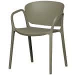 WOOOD Tuinstoel 'Bent' Kunststof, kleur Groen