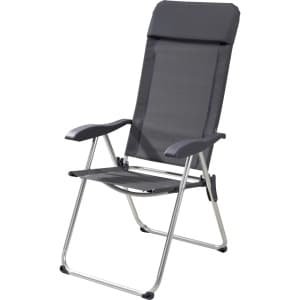 Campingstoel grijs 69x58x111cm
