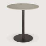 Ethnicraft Outdoor Bistrotafel Blend Beton, 70cm - Lichtgrijs