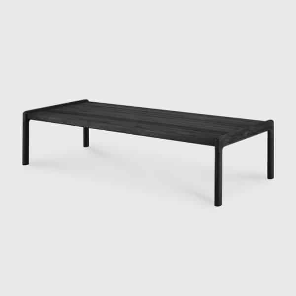 Ethnicraft Outdoor Salontafel 'Jack' Teakhout, 150 x 65cm, kleur Zwart