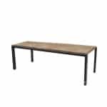 Goa tafelframe Antracite met tafelblad Robusto Teak 220 x 95 cm 4SO - 4so