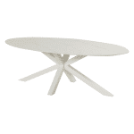 Hartman Ovale Tuintafel 'Xander' Keramiek, 220 x 120cm, kleur Wit