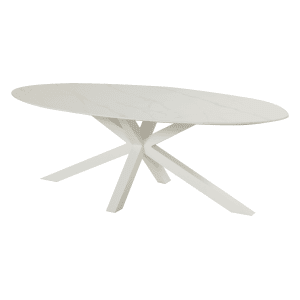 Hartman Ovale Tuintafel 'Xander' Keramiek, 220 x 120cm, kleur Wit